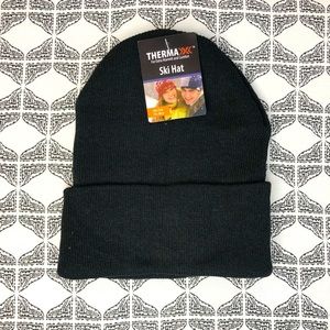 Thermax Ski Snowboard Hat Beanie Stocking Cap Black Men